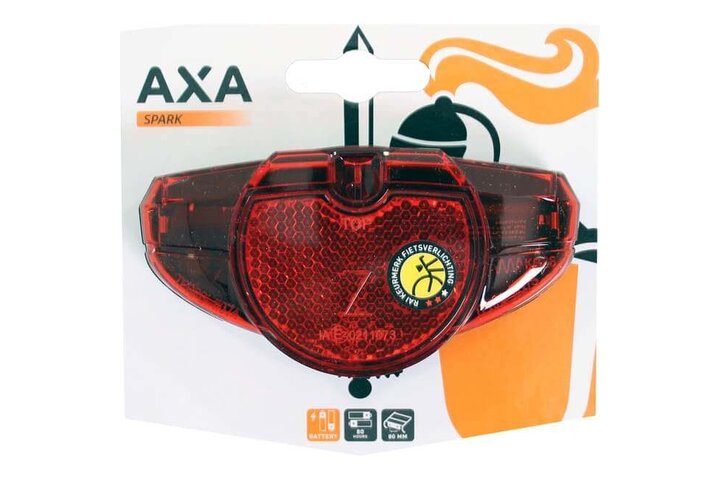 Axa achterlicht Spark batterij 50/80mm 2