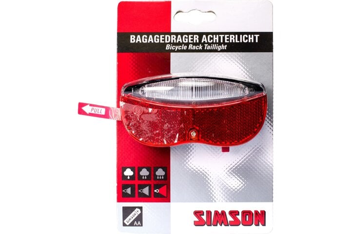 Simson achterlicht led batterij 80mm 1