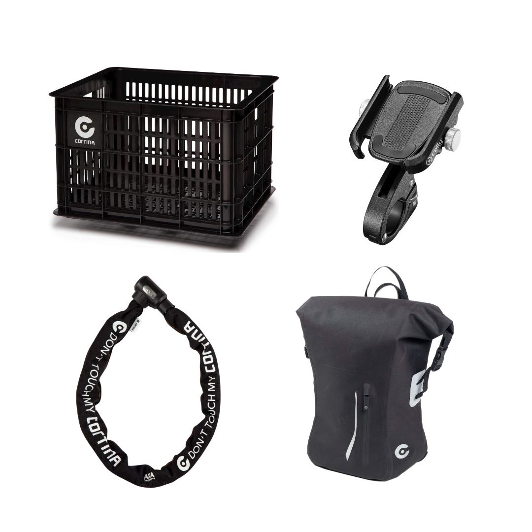 Cortina e-bike transportfiets pakket Cortina e-bike transportfiets pakket