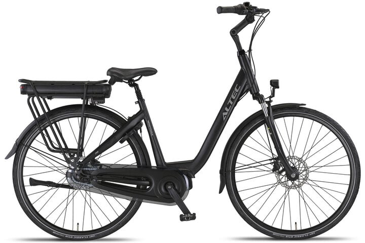 Altec Montana E-Bike Dames 28 inch Middenmotor Zwart 7v Hydraulische Schijfremmen 1