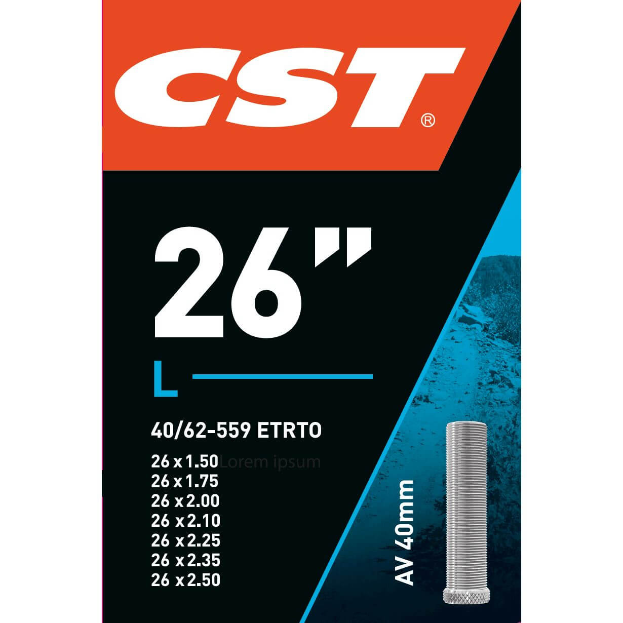 CST bnb 26 x 1.50 2.50 av 40mm
