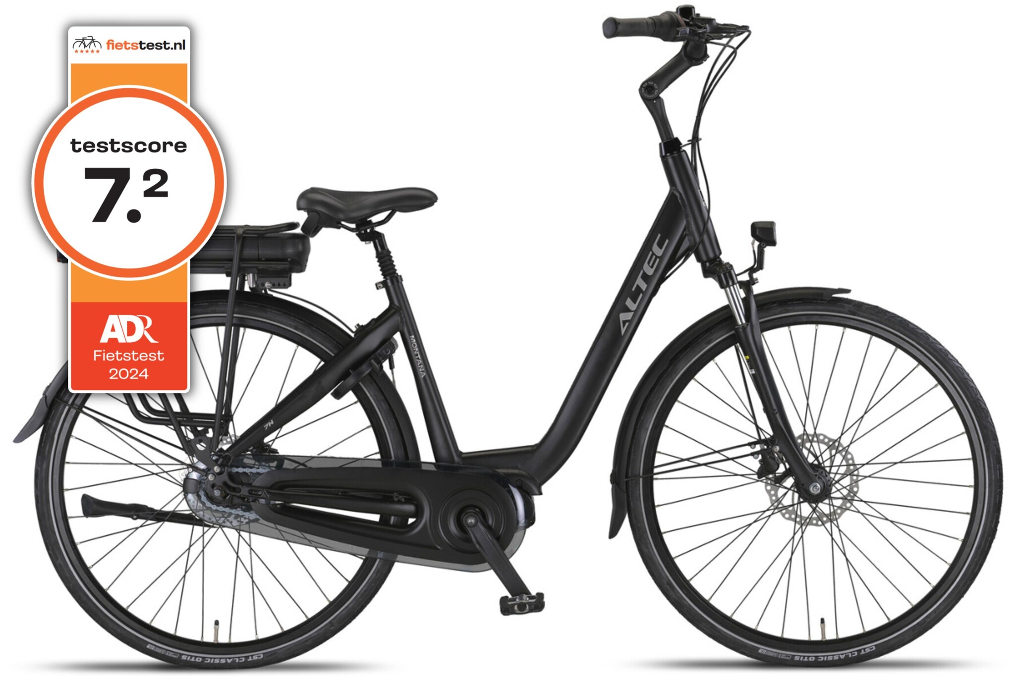 Altec Montana E-Bike Dames 28 inch Middenmotor Zwart 7v Hydraulische Schijfremmen afbeelding