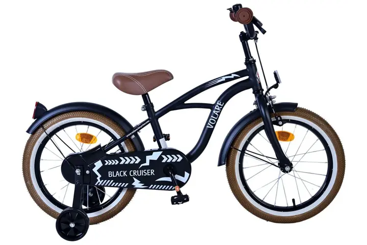 Volare Black Cruiser Kinderfiets Jongens 16 inch 1