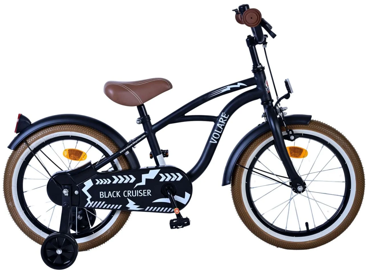 Volare Black Cruiser Kinderfiets Jongens 16 inch afbeelding
