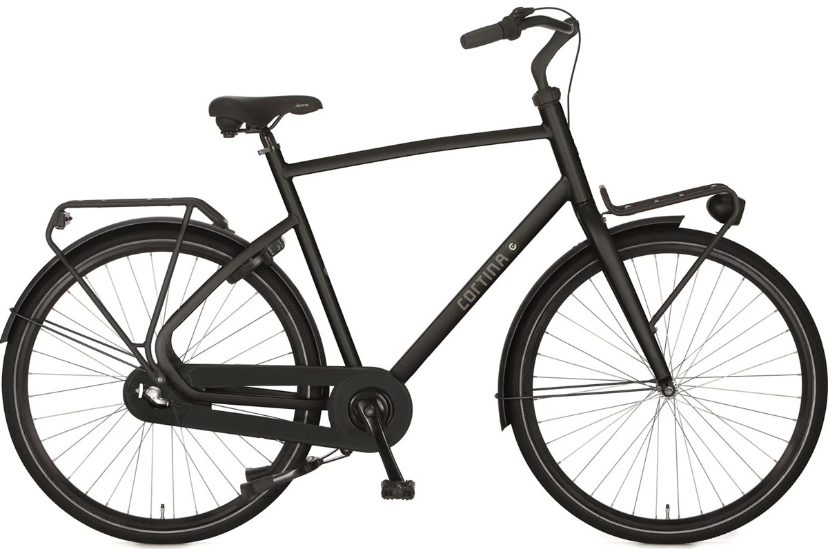 Cortina Common Transportfiets 28 inch Jet Black Matt 3v