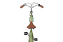Altec Palermo Damesfiets  28 inch 52cm Terugtraprem 3v 7 klein