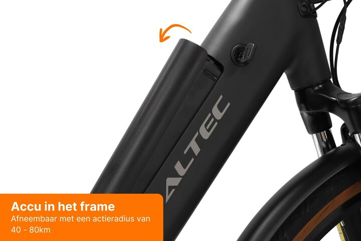 Altec Cento Elektrische Damesfiets 28 inch 53cm Belt Intube 10