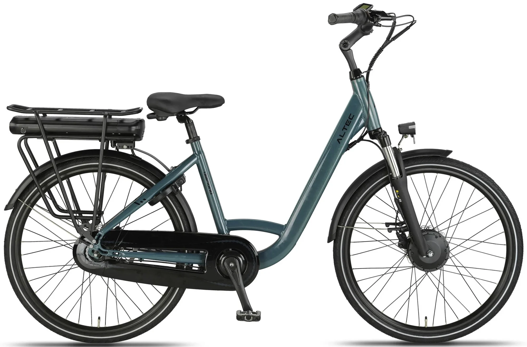Altec Diamond Elektrische Damesfiets 26 inch 44cm Hydraulische Schijfrem 7v afbeelding