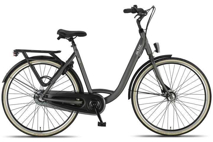 Altec Walesa Damesfiets 28inch 55cm Mat Zwart 3v 2