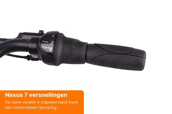 Altec Omega Plus Herenfiets 28 inch Mat Zwart 55cm 7v 4