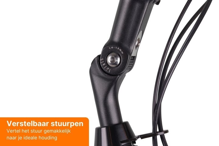 Altec Omega Plus Herenfiets 28 inch Mat Zwart 55cm 7v 7