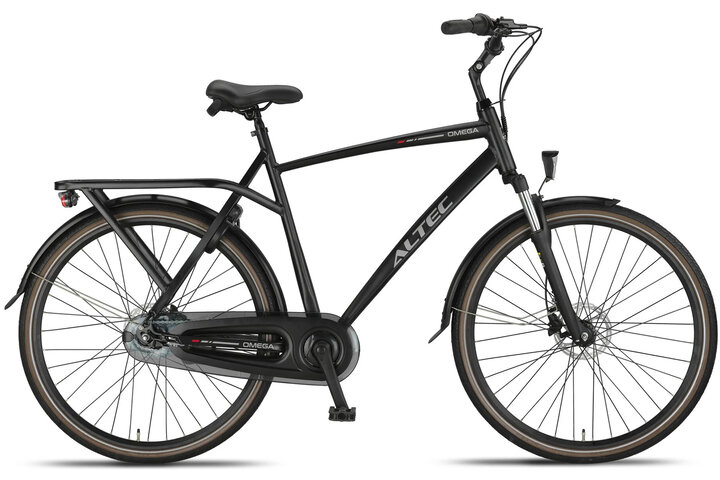 Altec Omega Plus Herenfiets 28 inch Mat Zwart 55cm 7v 1
