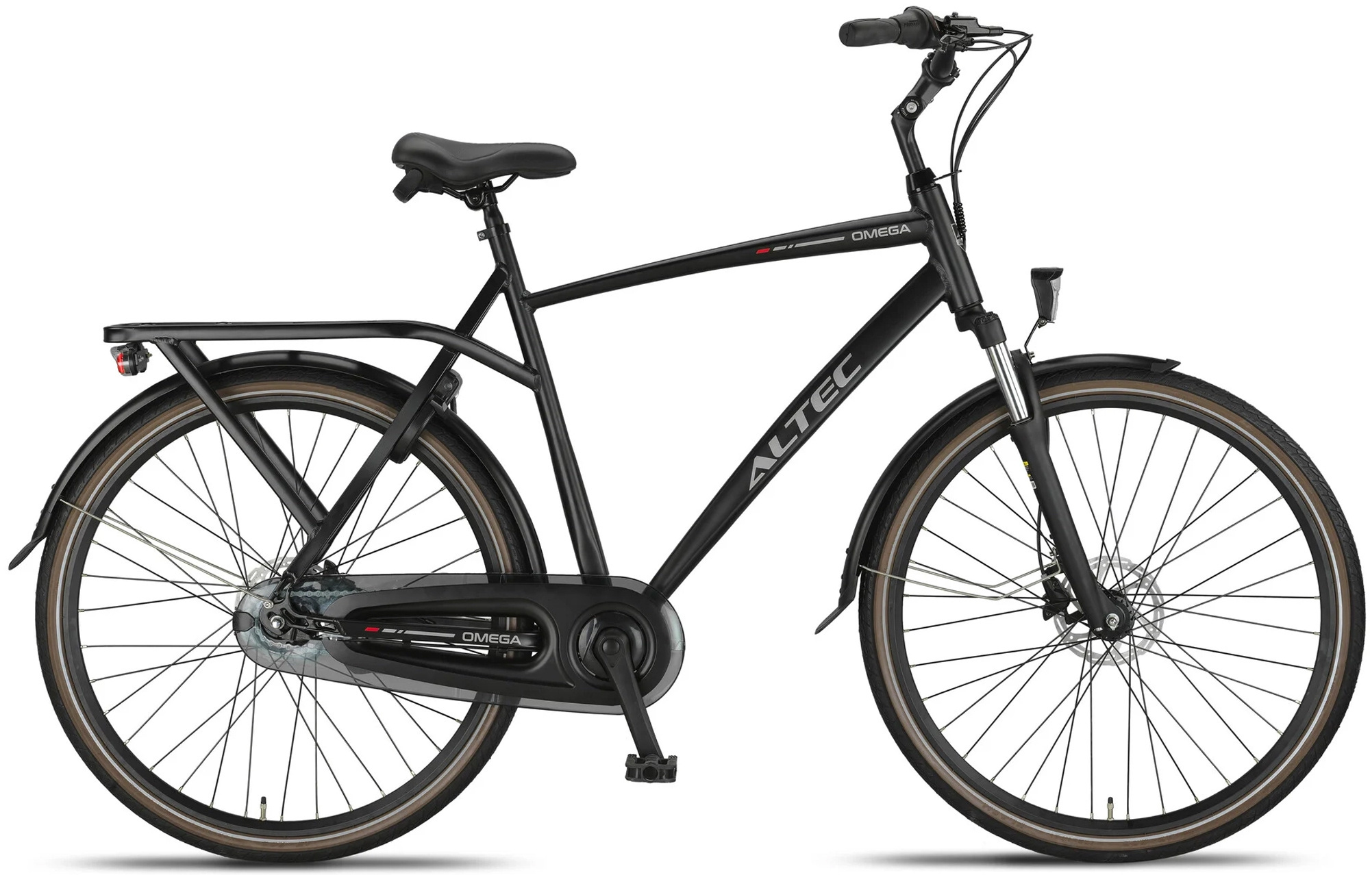 Altec Omega Plus Herenfiets 28 inch Mat Zwart 61cm 7v afbeelding