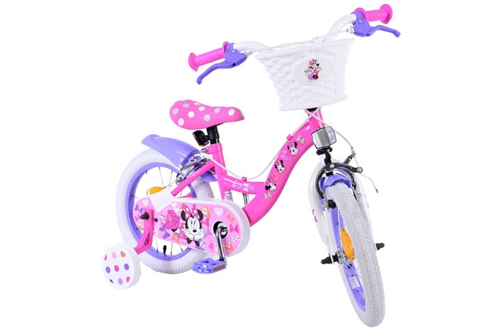 Disney Minnie Cutest Ever Kinderfiets Meisjes 14 inch Roze V-brakes 6