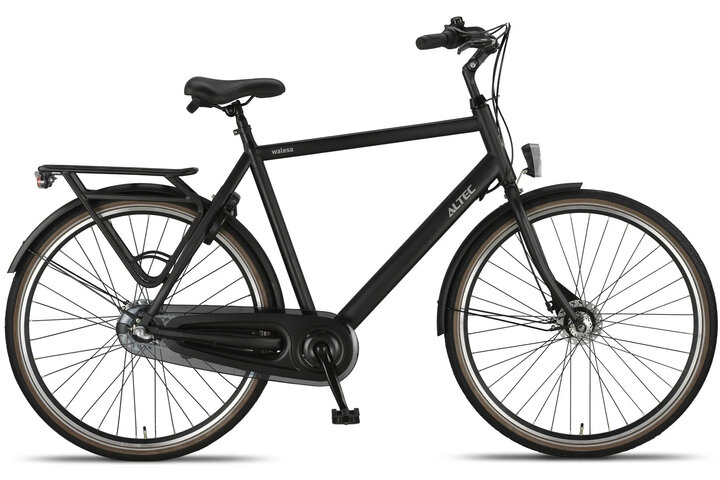 Altec Walesa Herenfiets 28inch 55cm Mat Zwart 3v 1