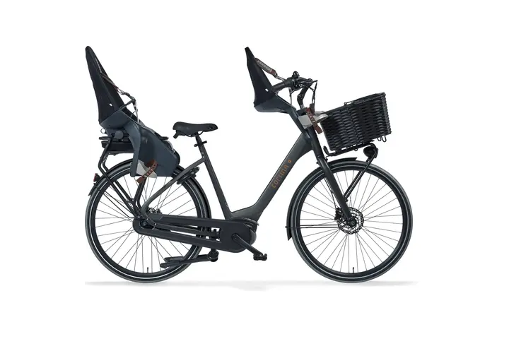 Cortina E-Common Family Moederfiets Bosch Active Line Plus 28 inch 46cm Black Gold Matt DB8 14