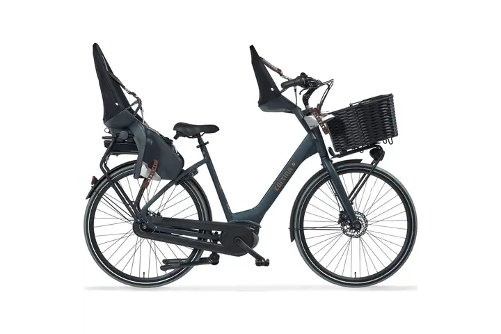 Cortina E-Common Family Moederfiets Bosch Active Line Plus 28 inch 46cm Black Gold Matt DB8 15