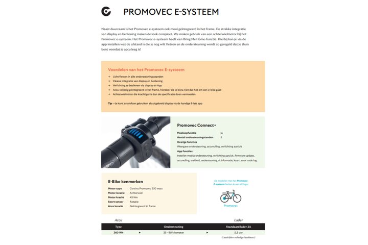 Cortina E-Lett Herenfiets 28 inch 53cm DB Belt 20