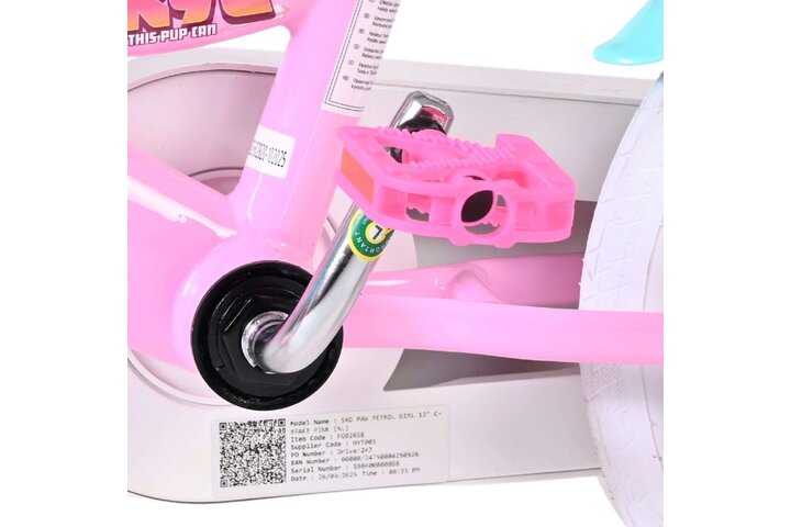 Paw Patrol Kinderfiets Meisjes 7