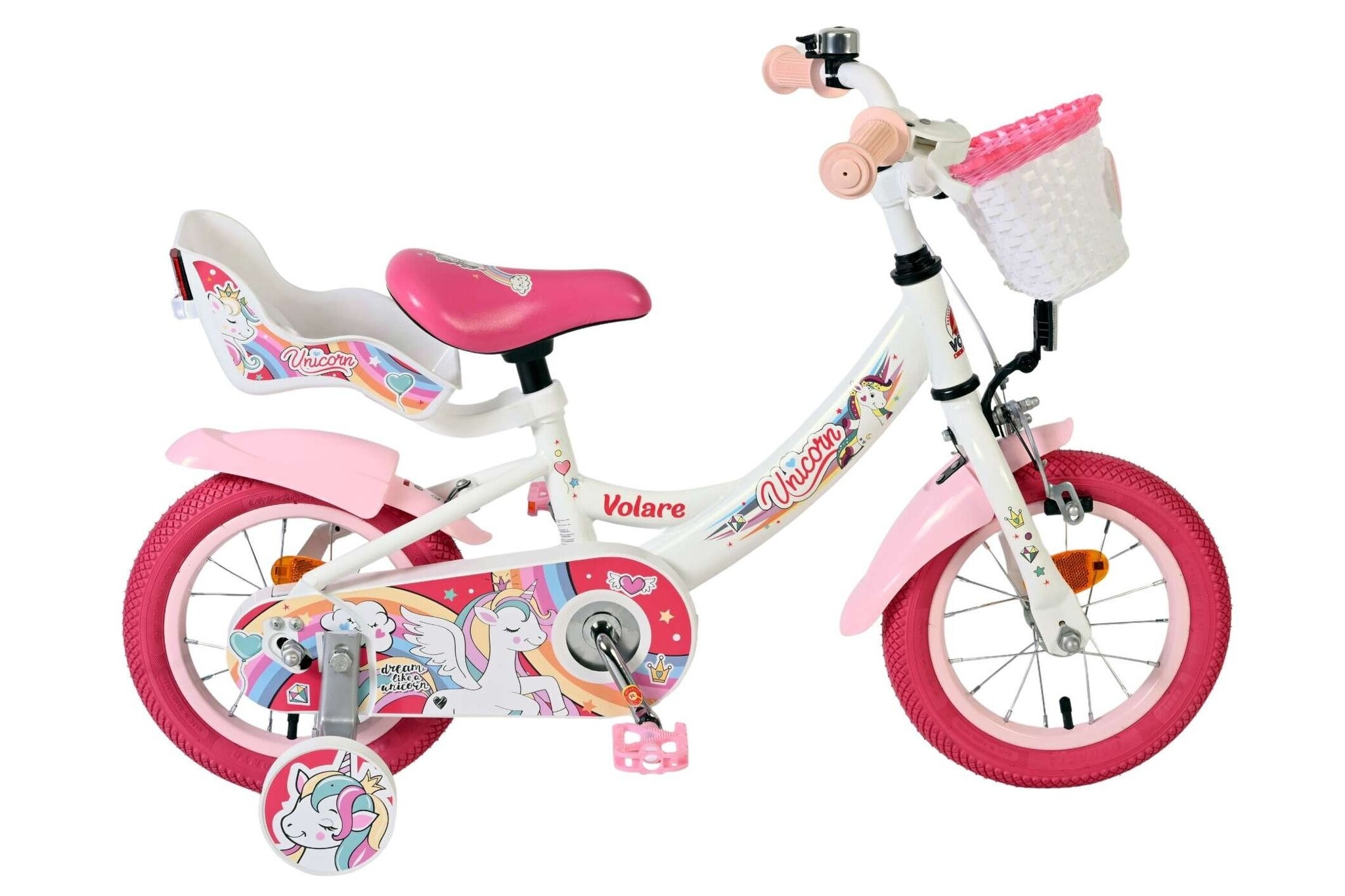 Volare Unicorn Kinderfiets Meisjes 12 inch