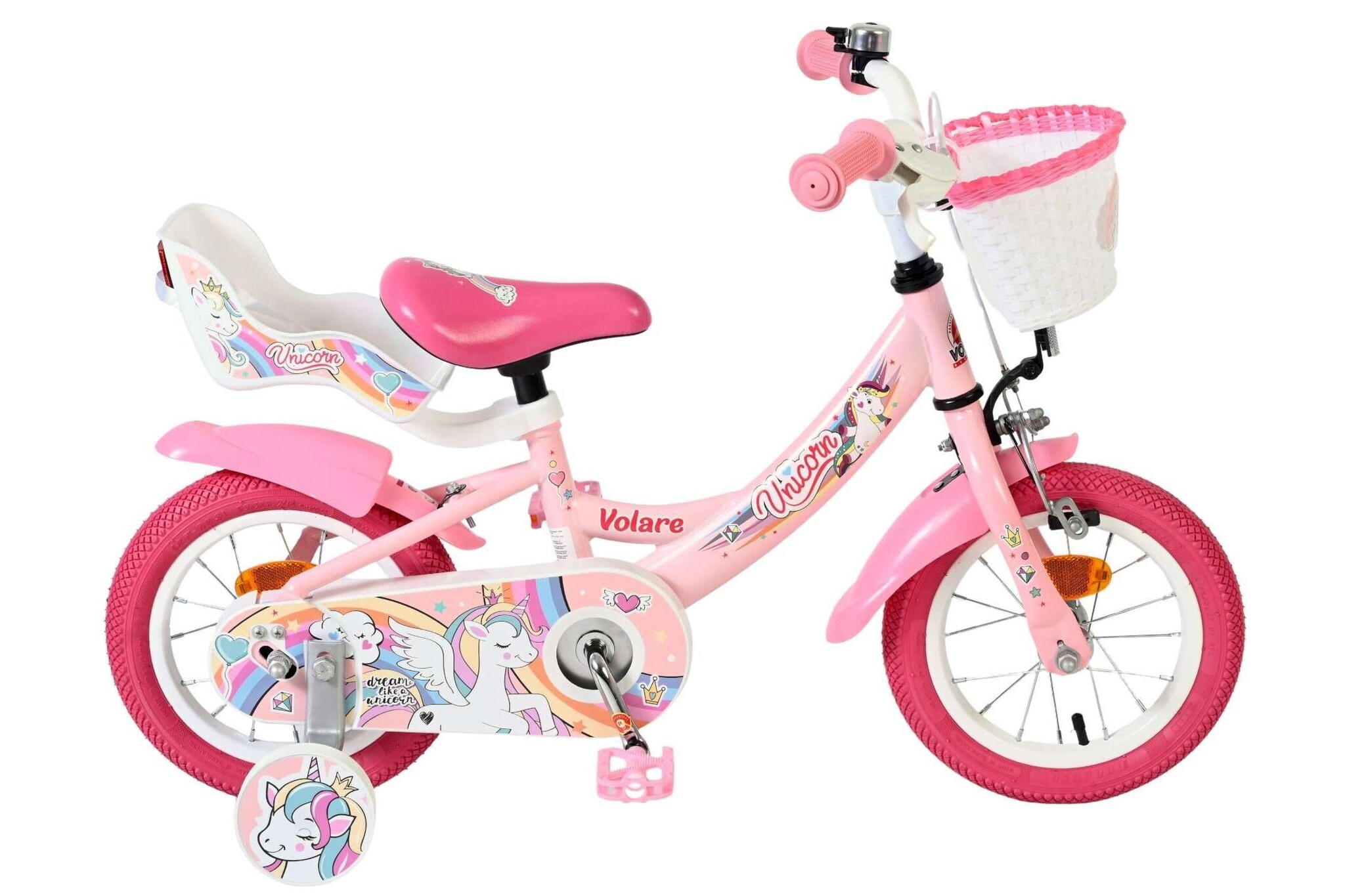 Volare Unicorn Kinderfiets Meisjes 12 inch