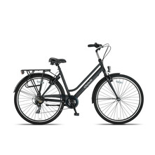 Crown Crown New York Damesfiets 28 inch 55cm Mat Zwart 7v