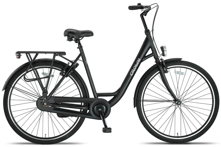 Crown Rio Damesfiets 28 inch Mat Zwart 55cm 1