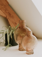 Glazen vaas schelp klein