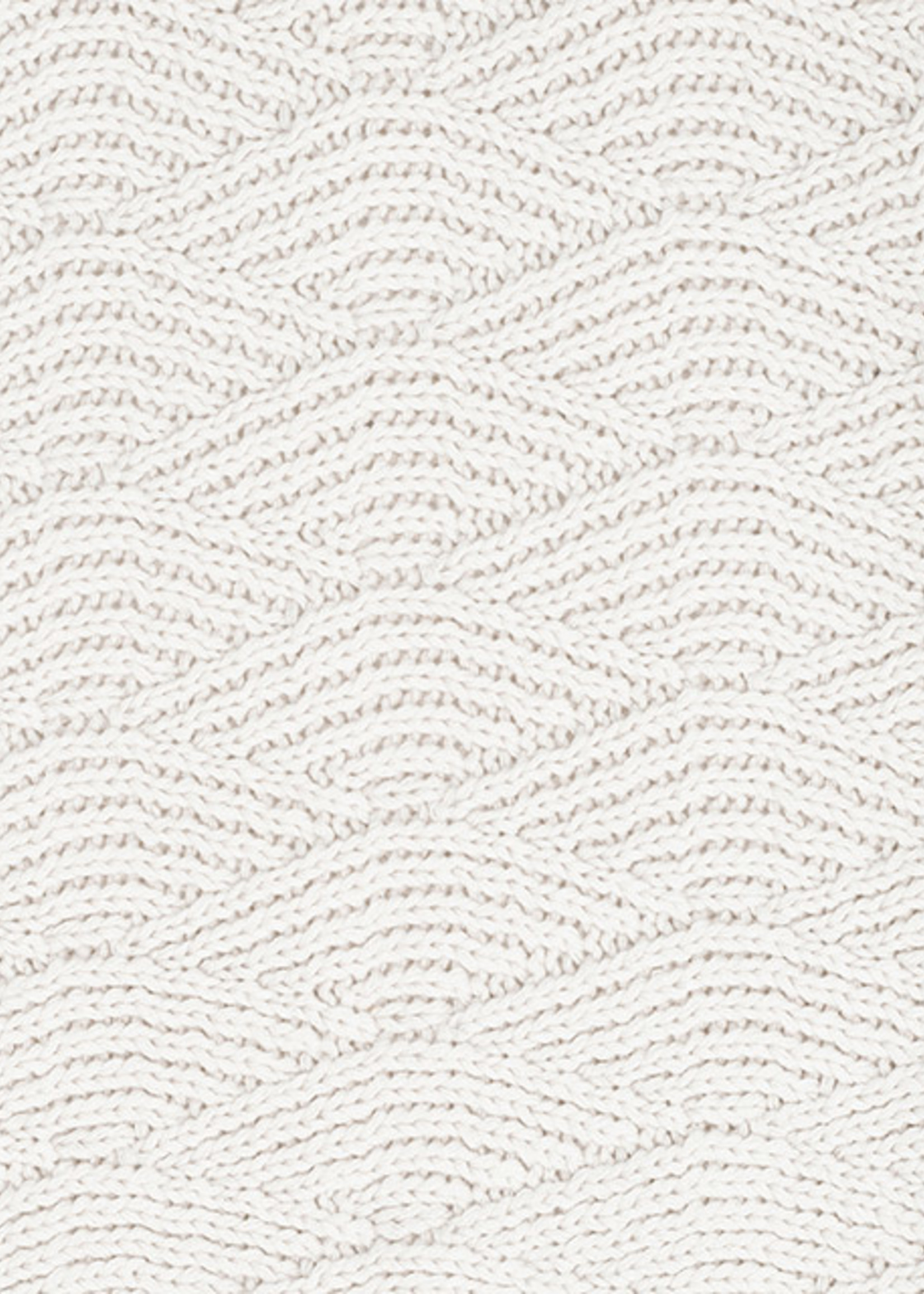 Deken river knit 75 x 100 gebroken wit