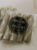 Korte kaarsjes (6st) linnen