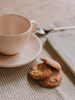 Tas mat crèmekleurig