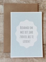 Wenskaart 'beileren'