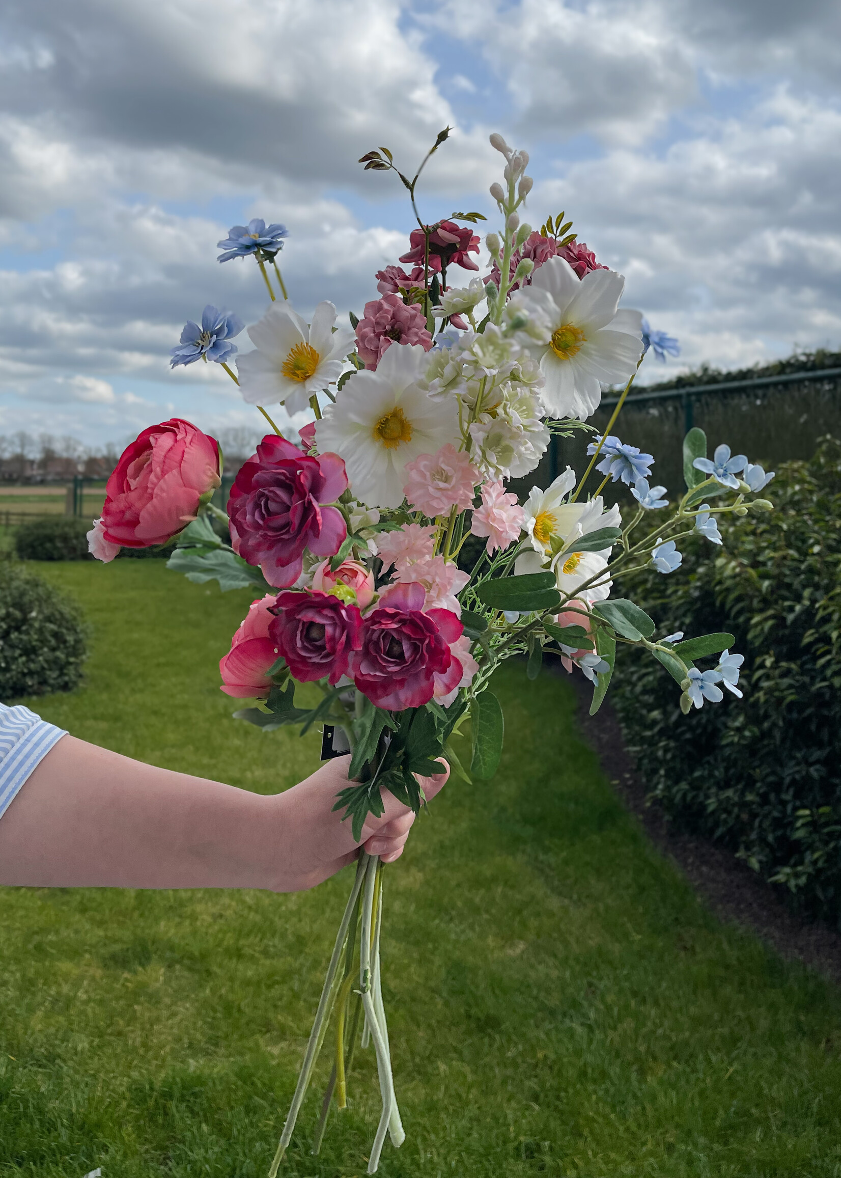 Zijdebloemenboeket 1