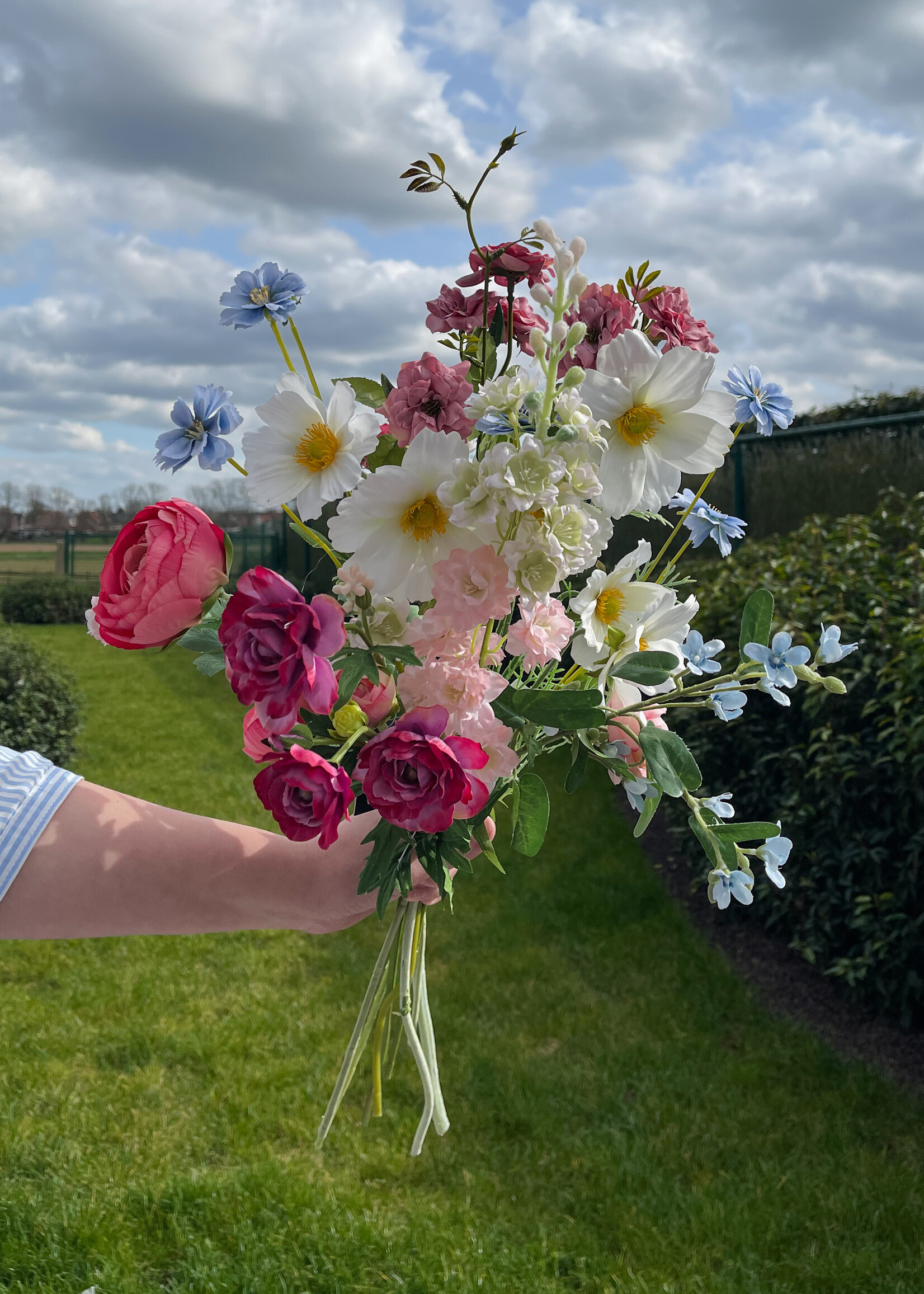 Zijdebloemenboeket 1