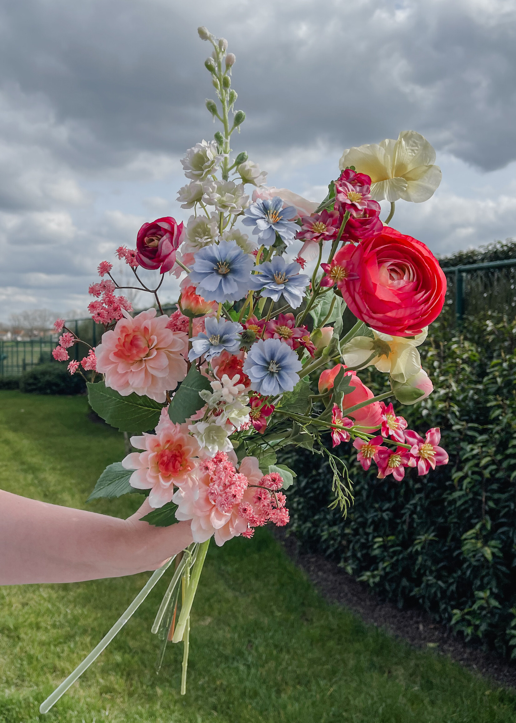 Zijdebloemenboeket 4