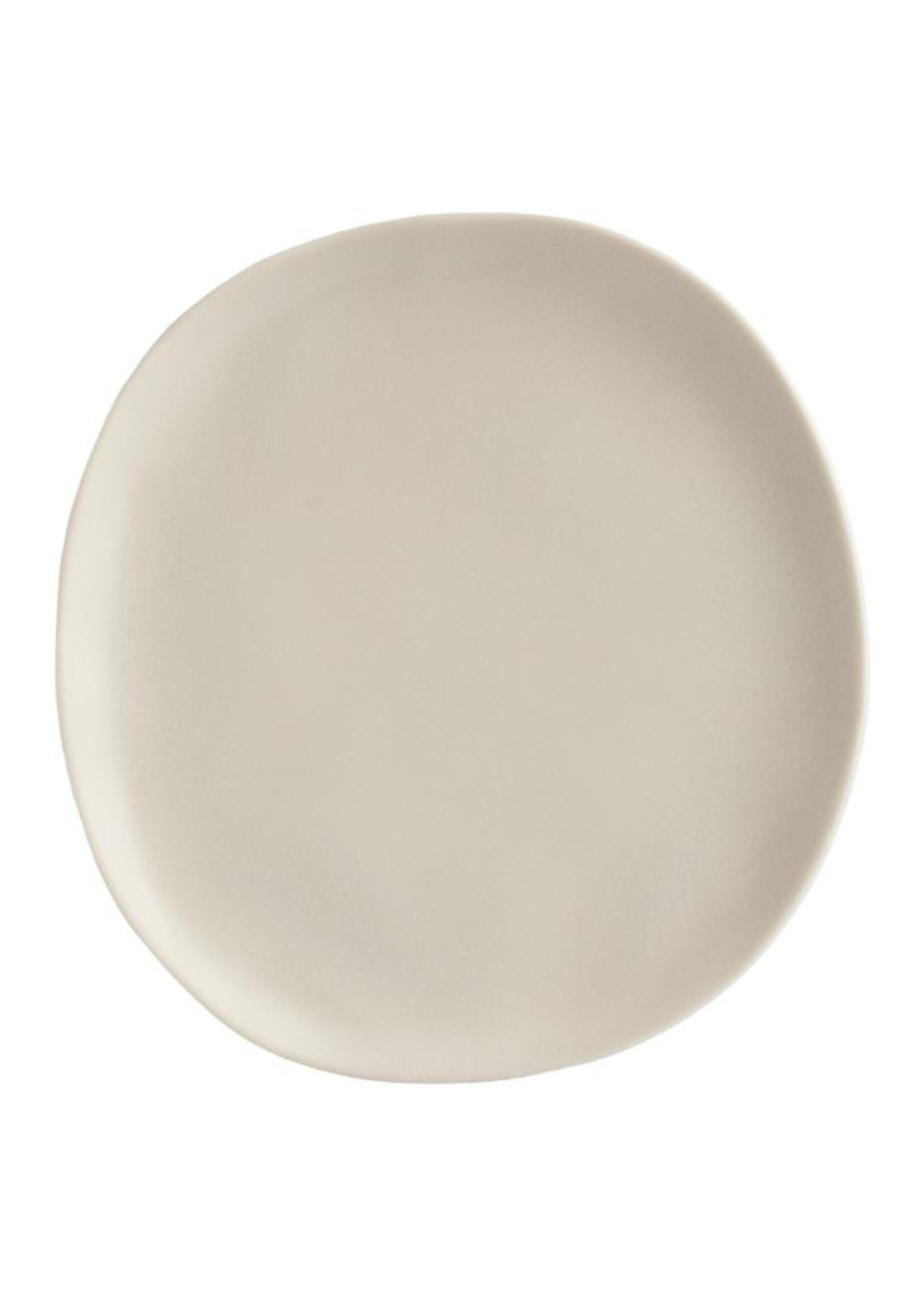 Outdoor breakfast plate ivory