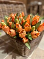 Tulpenbundel licht oranje 30 cm