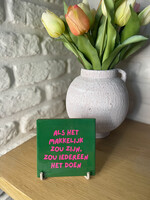 Tegeltje 'als het makkelijk zou zijn'