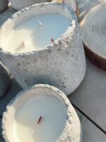 Geurkaars rustic cement M