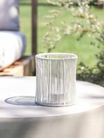 Theelicht wit draad rond