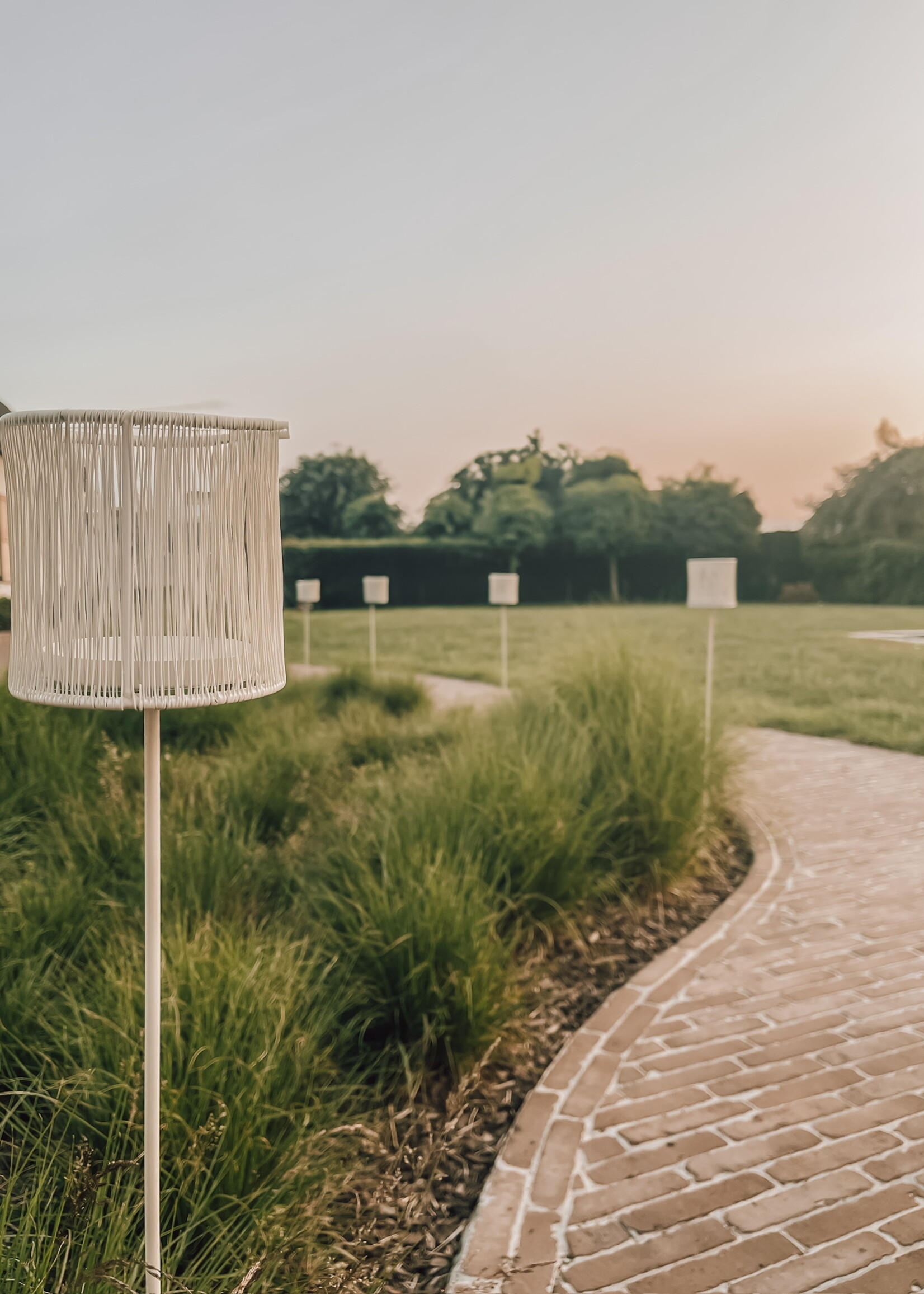 Buiten lantaarn op voet