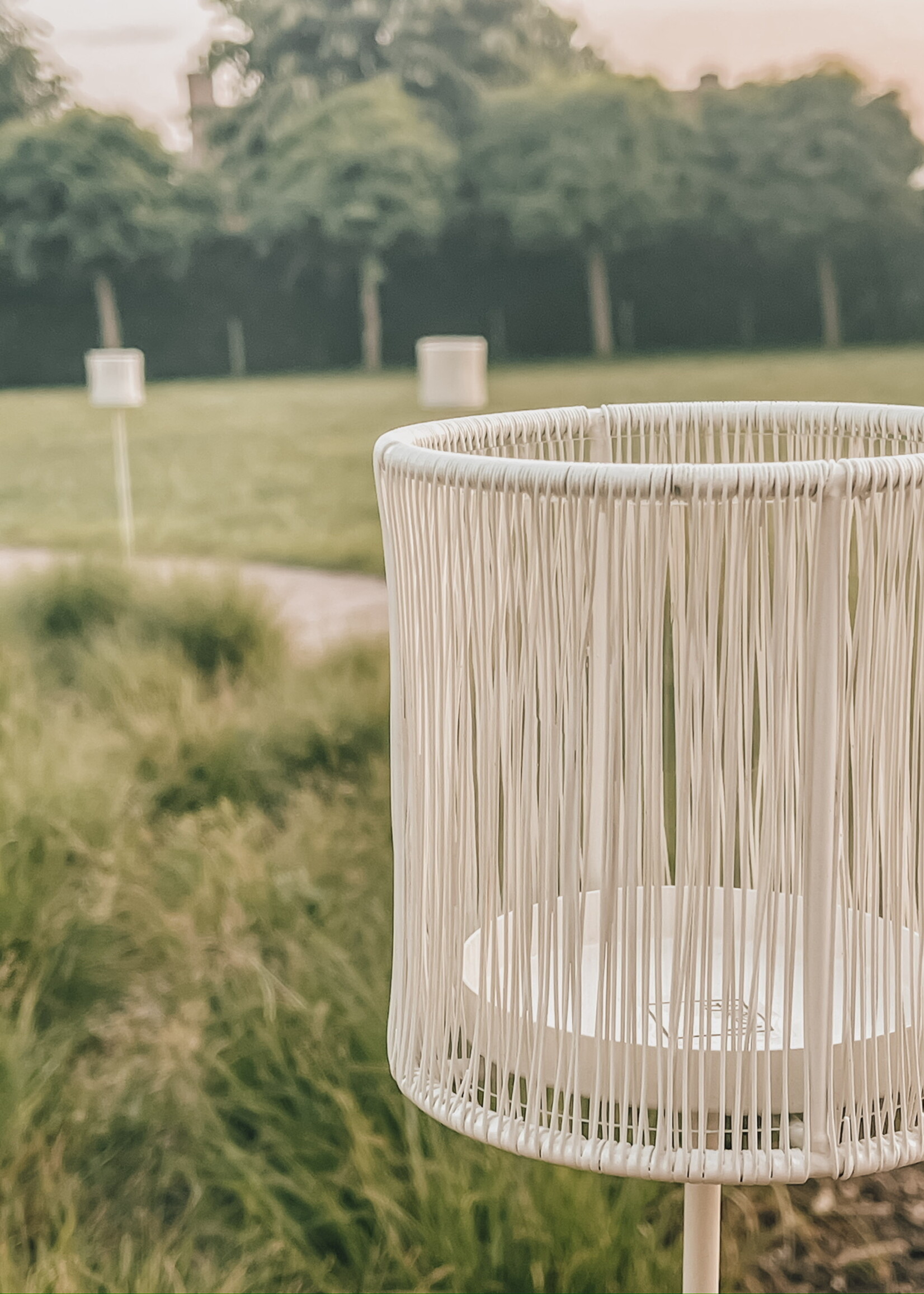 Buiten lantaarn op voet