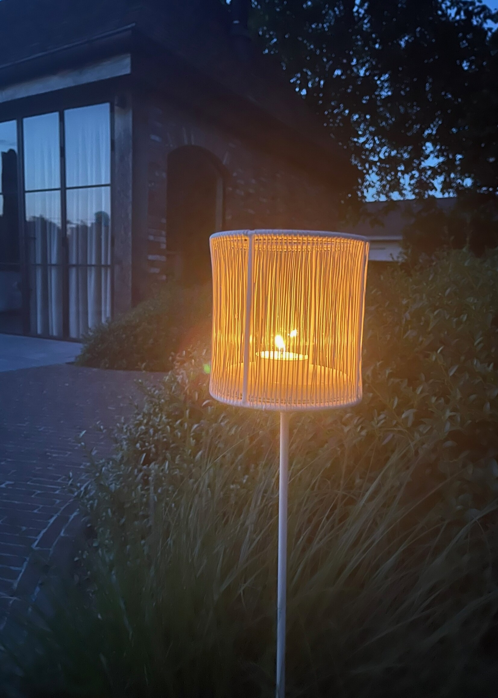 Buiten lantaarn op voet