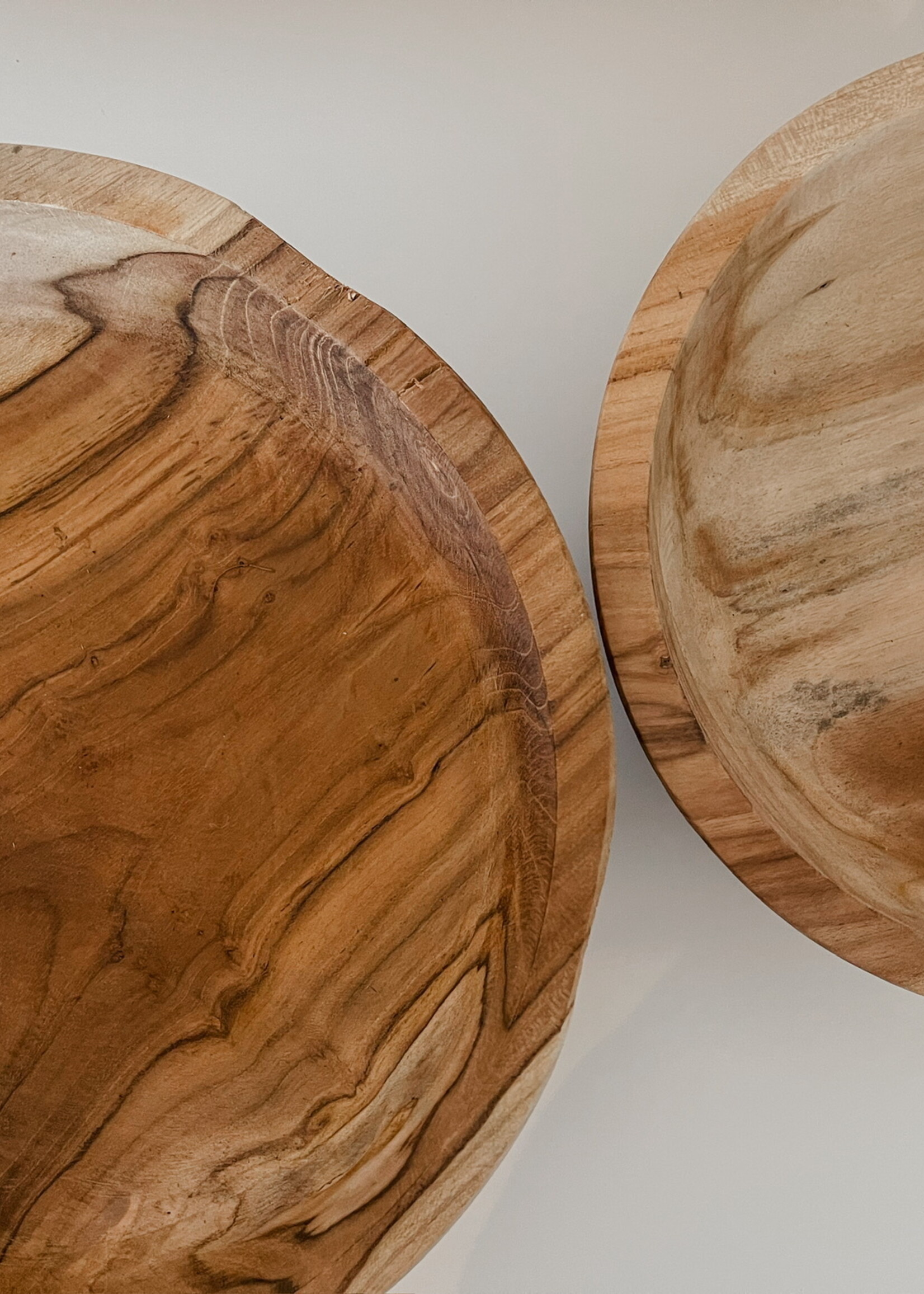 Kom rond teak dia 25 cm