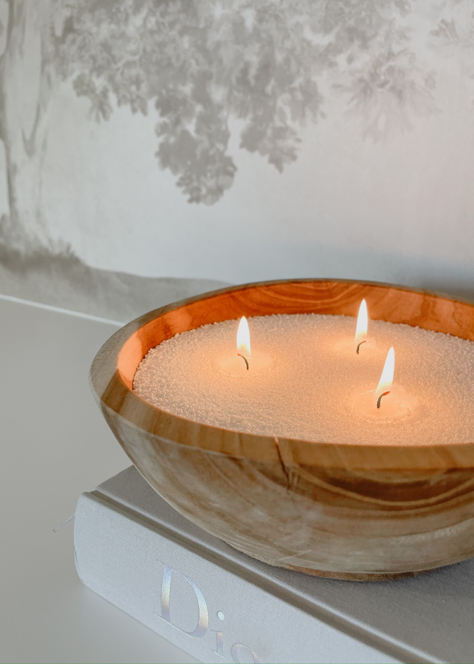 Kom rond teak dia 25 cm