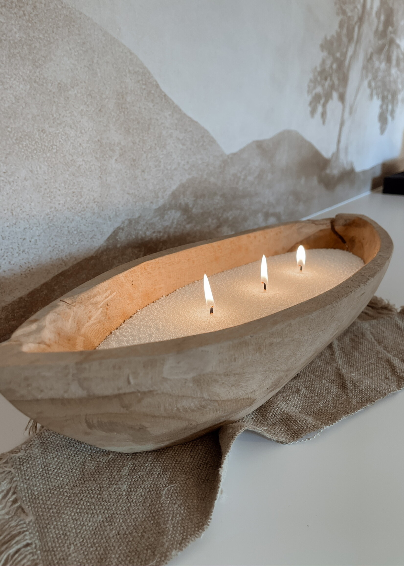 Langwerpige schaal teak