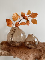 Vaas bulb glas roest glinster L