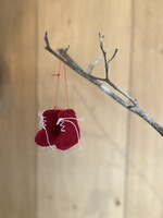 Wollen kersthanger schaats