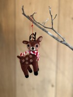 Wollen kersthanger rendier