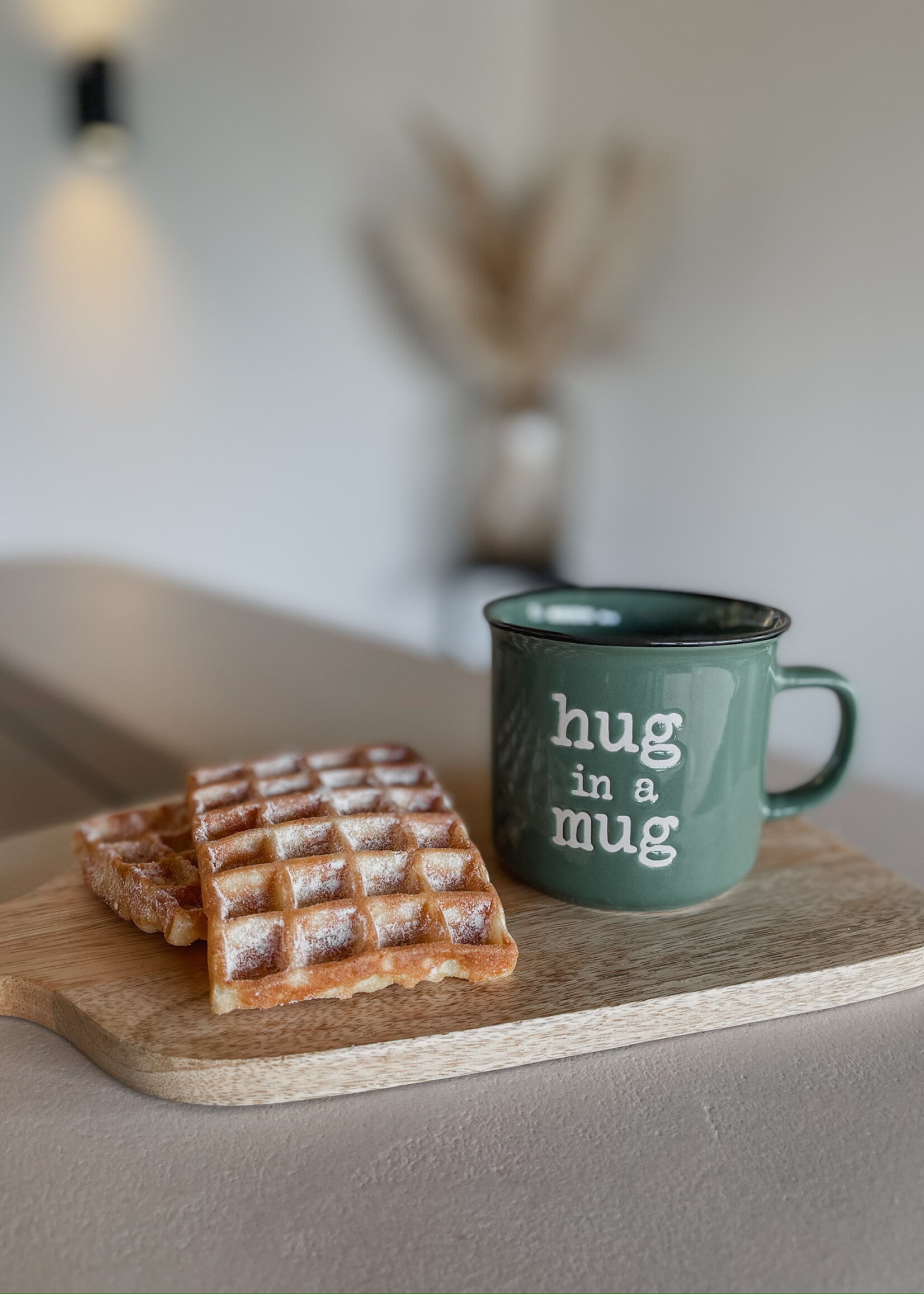 Retro mok 'hug in a mug'